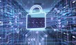 © BillionPhotos.com - Digital lock icon and city background, concept of data security
