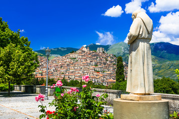 Wall Mural - Most beautiful medieval villages (borgo) of Italy - Morano Calabro in Calabria, Italy