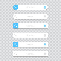 Poster - Search bar template in a flat design with shadow
