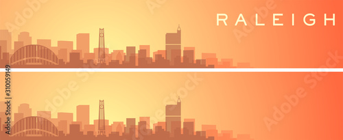 Raleigh Beautiful Skyline Scenery Banner