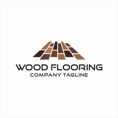 wood flooring parquet hardwood texture vector logo design template premium