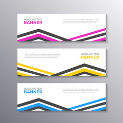 business banner template, layout background design, corporate geometric web header or footer in mode