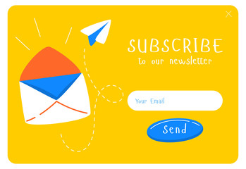 Wall Mural - subscribe now for our newsletter