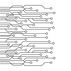 Wall Mural - circuit logo template vector