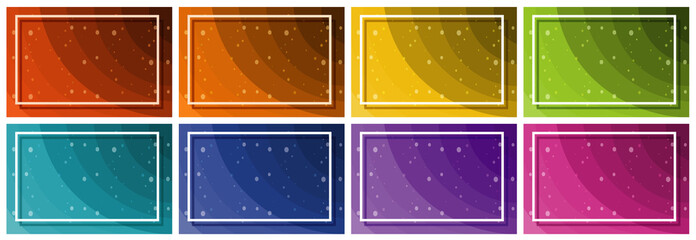 Sticker - Background template in many colors