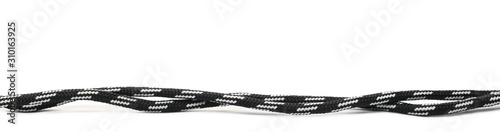 Fotografía Black and white shoelaces isolated on white background