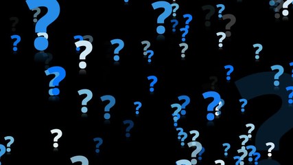 Wall Mural - overlay question marks faq background query