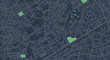 City map background in blue tone