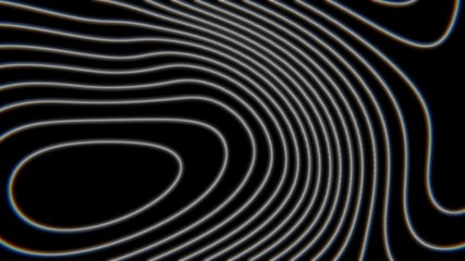 Poster - Abstract background with curly lines. Geometric seamless composition with moving striped pattern. Motion topography design. Smooth hypnotic wavy pattern. 3d loop animation. 4K UHD