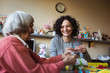 © Wavebreak Media - Senior woman interacting with caretaker at nursing home