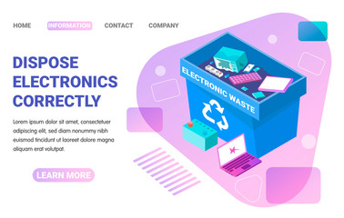 Ewaste Isometric Web Page