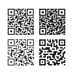 Poster - Set of QR codes. Vector illustration.