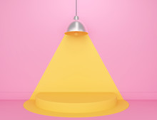 AAstract Geometric Shape Pastel Color Scene Minimal, Design For Cosmetic Or Product Display Podium 3d Render.
