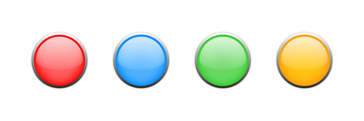 Fototapete - vector glossy buttons. isolated vector illustration. abstract modern design. modern web template.