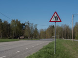 Fototapeta Miasto - Panneau de signalisation, attention personnes âgées