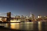 Fototapeta Nowy Jork - tower bridge at night