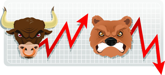 Wall Mural - bearish stock market