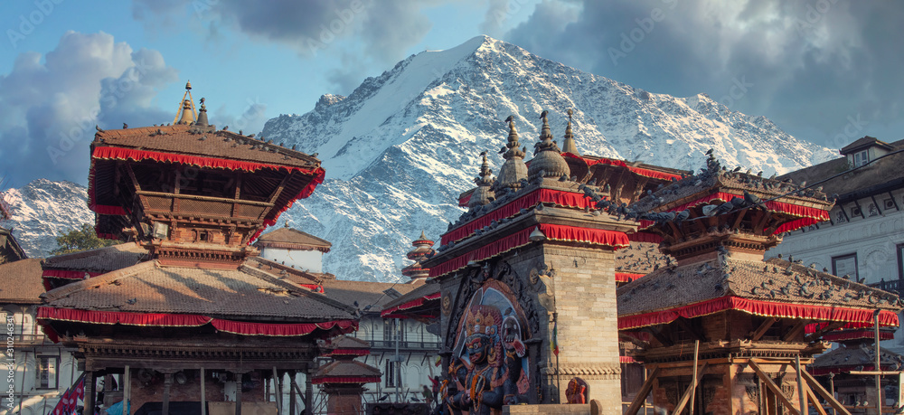 Patan. Ancient city in Kathmandu Valley. Nepal - obrazy, fototapety, plakaty 