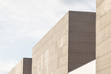 Fototapeta  - Urban architecture. Close up of a modern office building facades.