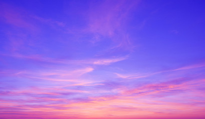 colorful sunset in the sky