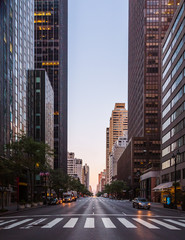 new york city street in the morning