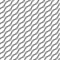Wall Mural - seamless black and white minimal geometric pattern vector background. perfect for wallpapers, patter