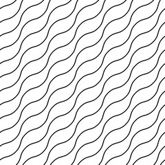 Wall Mural - seamless black and white minimal geometric pattern vector background. perfect for wallpapers, patter