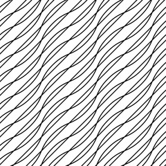Wall Mural - seamless black and white minimal geometric pattern vector background. perfect for wallpapers, patter