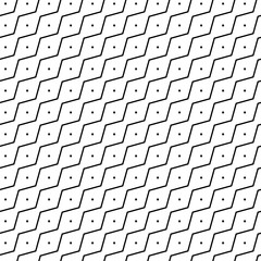 Wall Mural - seamless black and white minimal geometric pattern vector background. perfect for wallpapers, patter