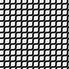 Wall Mural - seamless black and white minimal geometric pattern vector background. perfect for wallpapers, patter