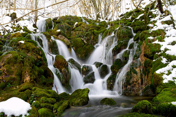 Canvas Print - La Tobería - Agua,. Ríos, Cascadas, - Andoin (Álava).