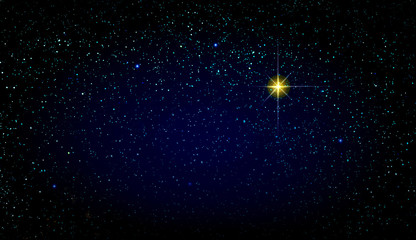 merry christmas background with colorful stars. abstract sky background.
