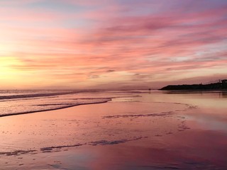 sunset on beach