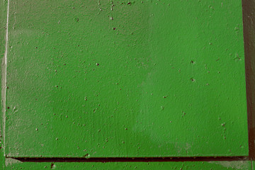 Wall Mural - Old painted green door texture close-up. Abstract background