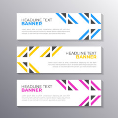Wall Mural - Banner with minimal design, cool geometric business memphis background, Applicable for Banners, Header, Footer, Advertising