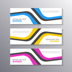 Wall Mural - Banner with minimal design, cool geometric business memphis background, Applicable for Banners, Header, Footer, Advertising
