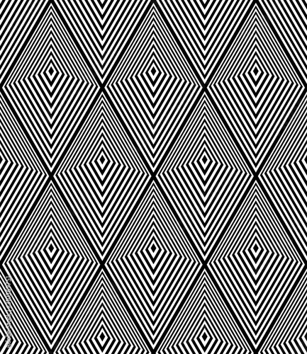 Seamless geometric diamonds pattern. Lines texture.