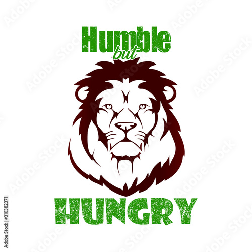 Cuadros en Lienzo Humble Lion design for t shirt and apparel - VECTOR