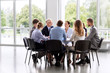 © Syda Productions - business, people and corporate concept - business team meeting at office