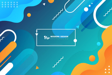 Poster - Abstract colorful of contrast design with geometric elements design decoration background. illustration vector eps10