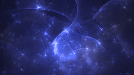 3d rendering abstract blue fractal light background