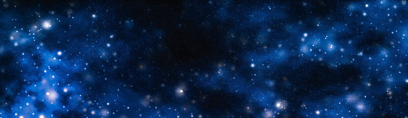 Wall Mural - stars, planet and galaxy in cosmos universe, space and time travel science background