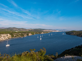 River Krka near Sibenik on the Adriatic Coast, Croatia