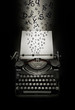 © danielsbfoto - Fantasy recreation of letters falling down on typewriter and blank page