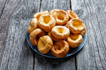 Sticker - Yorkshire puddings on a platter, top view