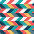 Colorful parallelogram horizontal seamless pattern
