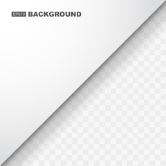 Wall Mural - Simple Abstract White Background Template with Flat Design Shadow