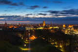 Fototapeta Miasto - Beautiful cityscape of Gdansk with old town at dawn, Poland.