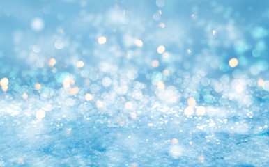 Wall Mural - abstract background. defocused lights of the night city. brilliant festive background with neon glow