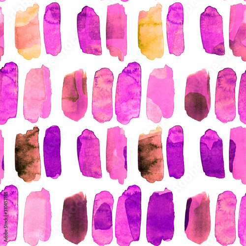 Watercolor creative seamless pattern with abstract elements. Can be used for ...